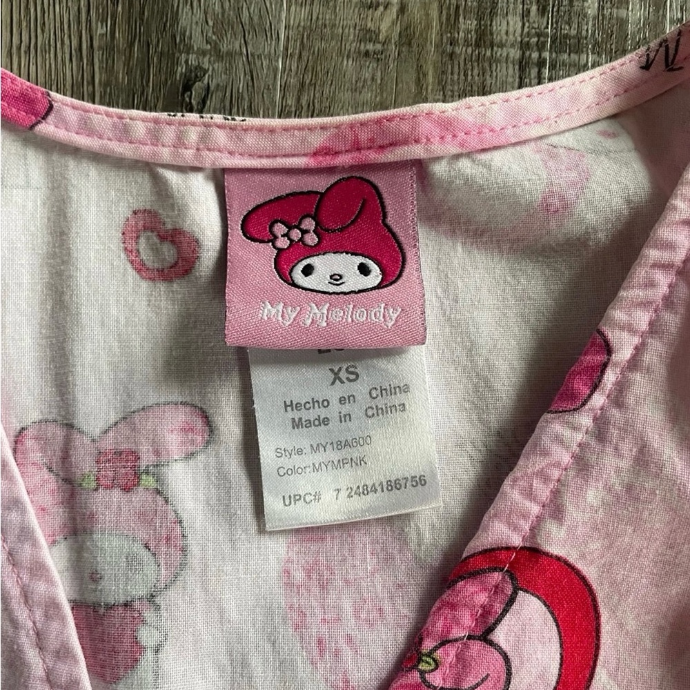 My Melody Scrub Top